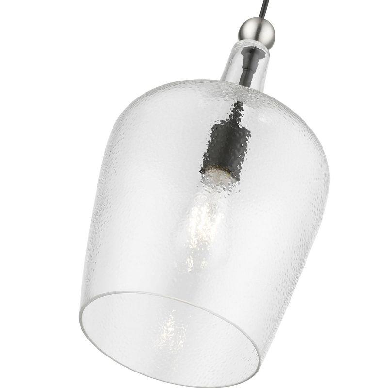 Livex Lighting Avery 1 - Light Pendant in  Black/Brushed Nickel