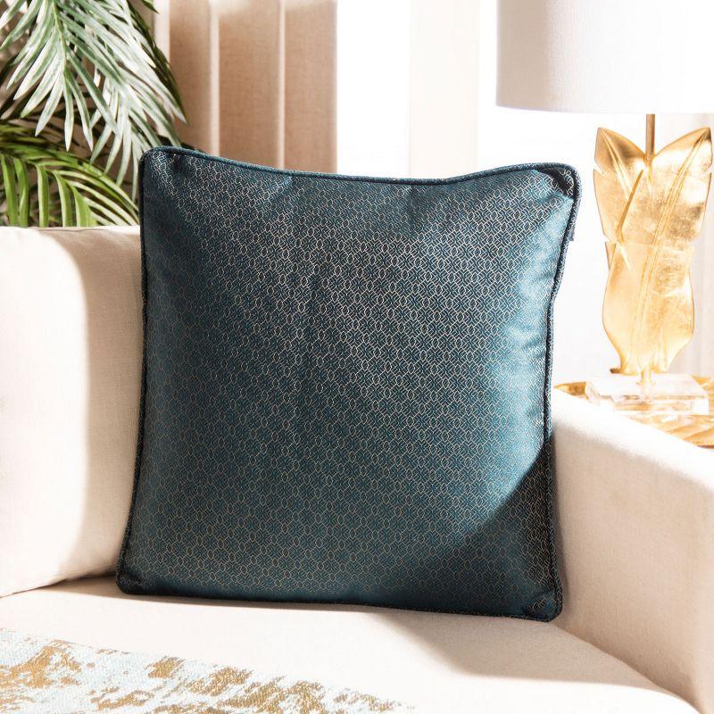 Aderyn Pillow - Teal - 18"X18" - Safavieh