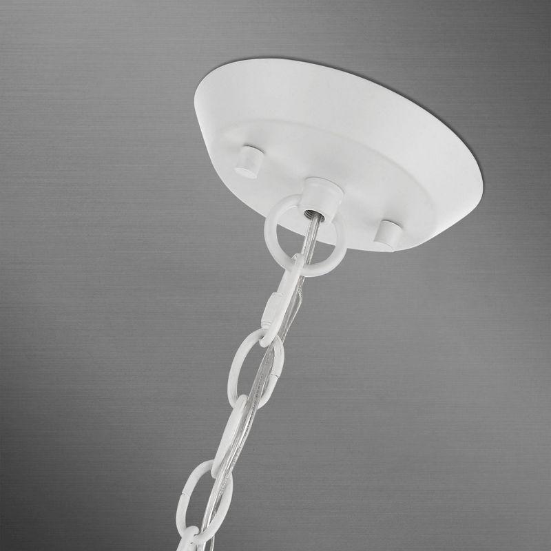 Livex Lighting Devonshire 1 - Light Pendant in  White/Satin Brass