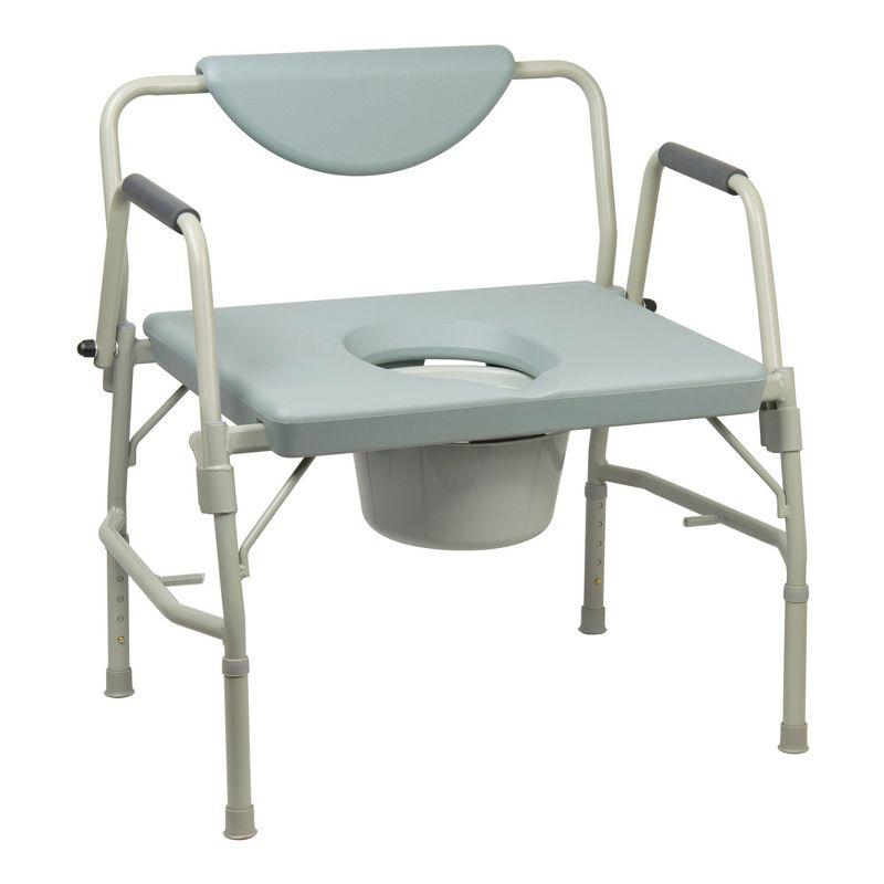 Drive Medical Bariatric Drop Arm Bedside Commode Chair 11135-1
