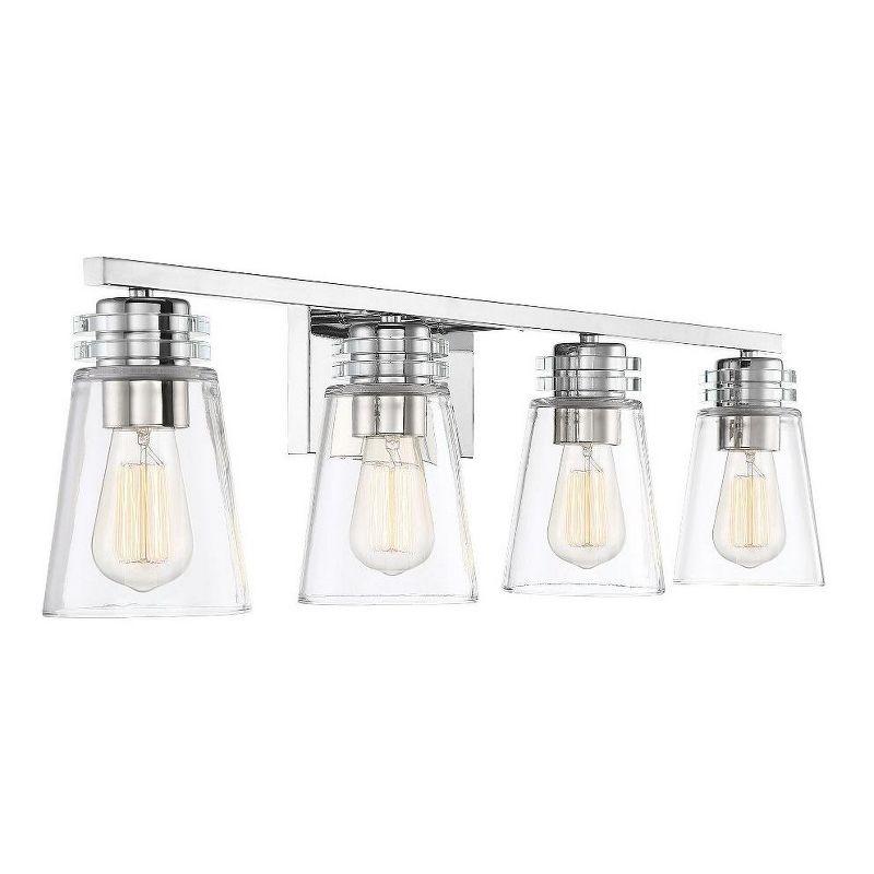 Savoy House Brannon 4 - Light Vanity in  Polished Nickel