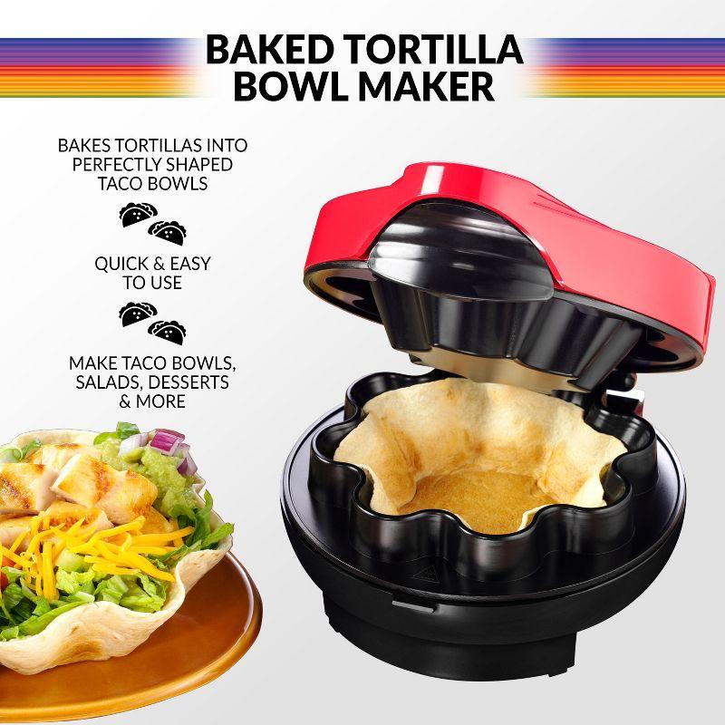 Taco Tuesday TTTB1RD Baked Tortilla Bowl Maker