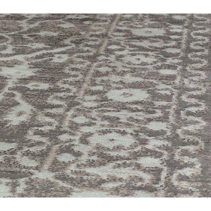 Rugs America Leopold LX20B Stone Transitional Cream Area Rug for Dining Room Rug Neutral Rug Living Room Rug Kitchen, 5'3"x7'