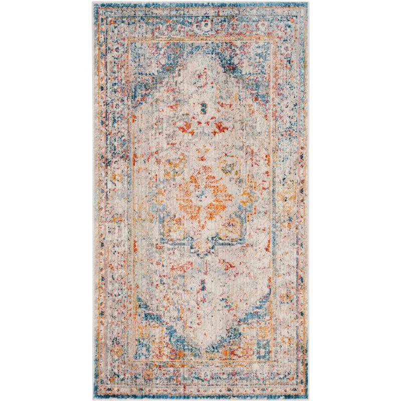 Blue Multi Vintage Persian Runner Rug 2' x 5'