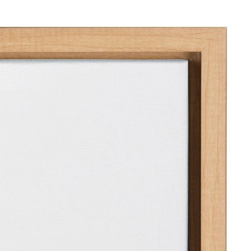 23" x 33" Sylvie East Beach Framed Canvas by Amy Peterson Natural - Kate & Laurel All Things Decor: Coastal Wall Display, Nature Scene
