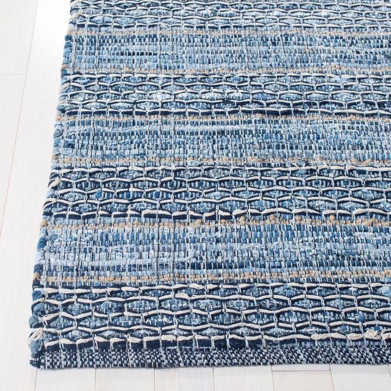 Montauk 8' x 10' Blue Cotton Synthetic Flat Woven Rug