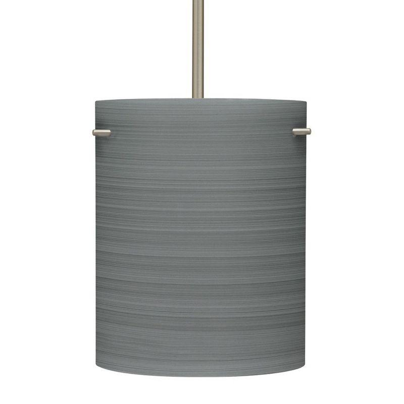 Besa Lighting Tamburo 8 1 - Light Pendant in  Satin Nickel