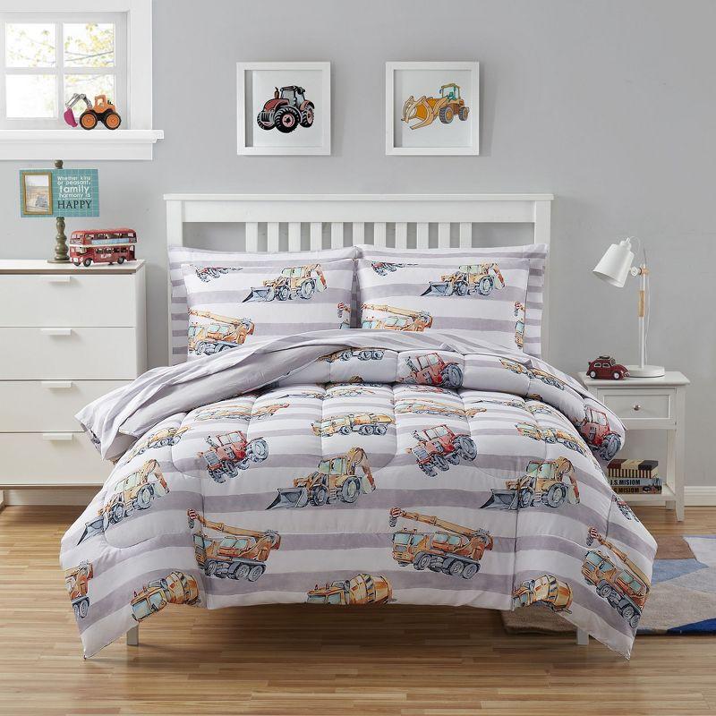 Construction Trucks Kids Printed Bedding Set Includes Sheet Set by Sweet Home Collection®