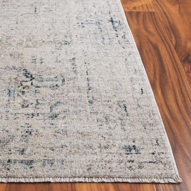 Antique Patina ANP650 Machine Made Loomed Area Rug - Grey/Blue - 4' X 5'-7" - Safavieh