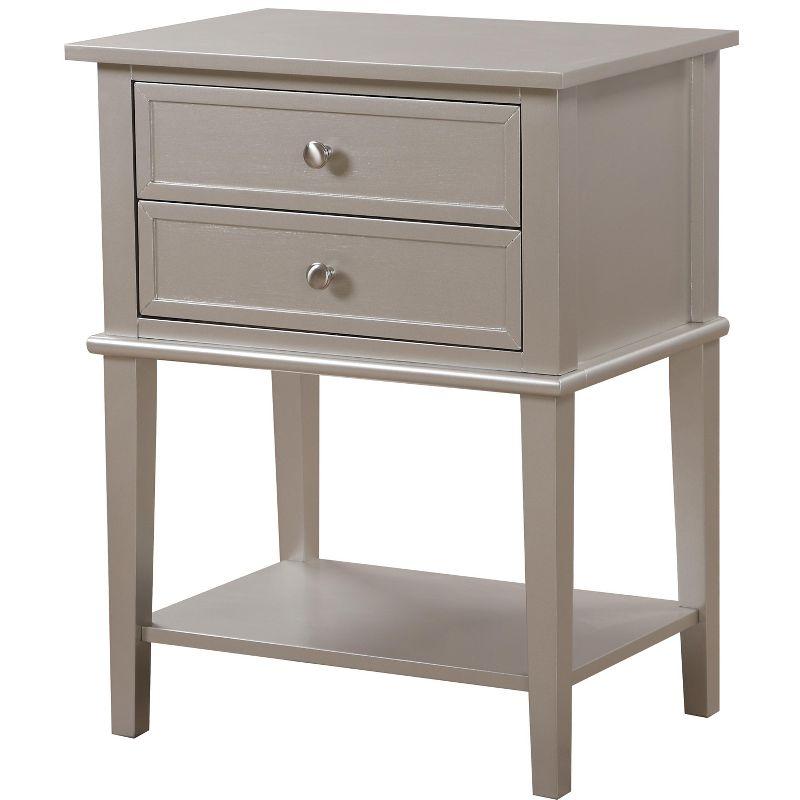 Passion Furniture Newton 2-Drawer Nightstand (28 in. H x 22 in. W x 16 in. D)