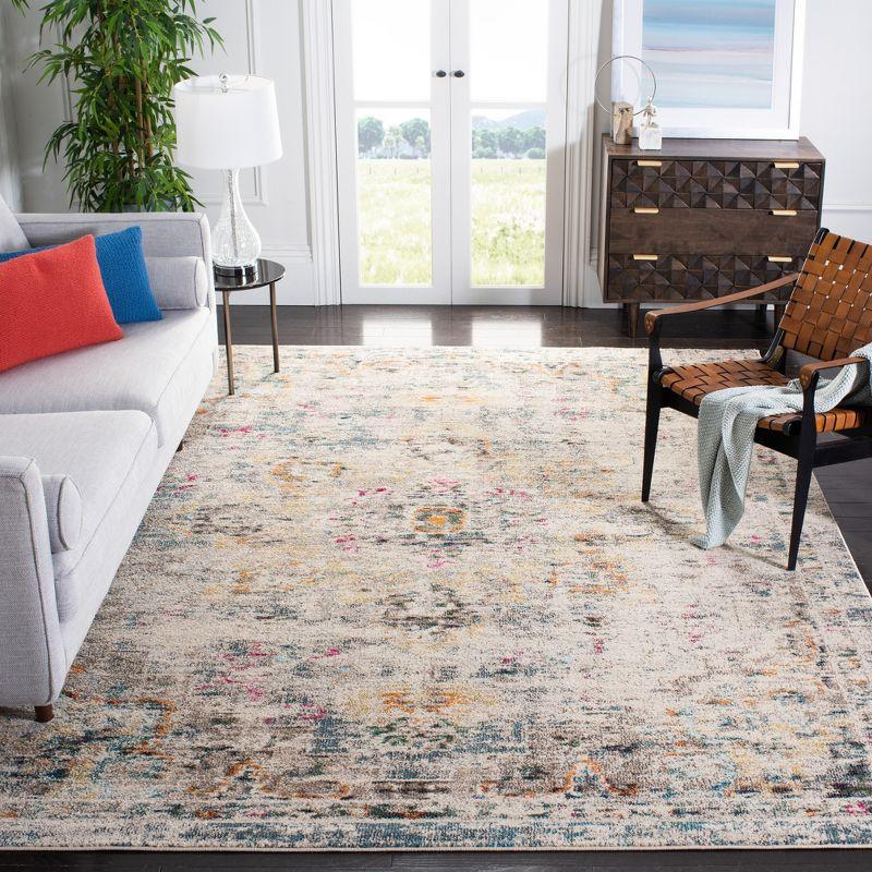 Madison MAD473 Power Loomed Indoor Area Rug - Grey/Gold - 9'x12' - Safavieh