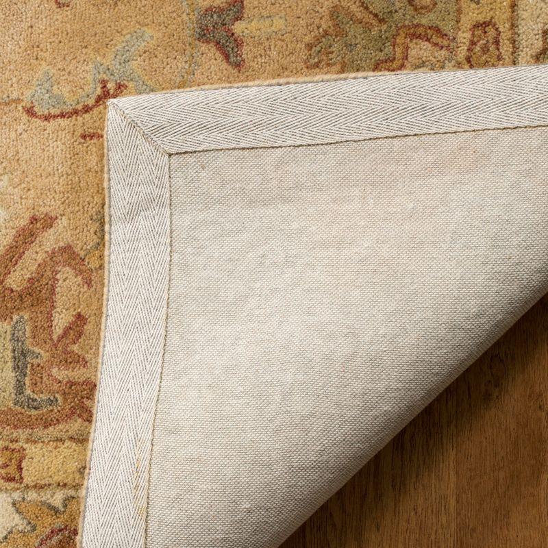 Taupe and Ivory Hand-Tufted Wool 4' x 6' Area Rug