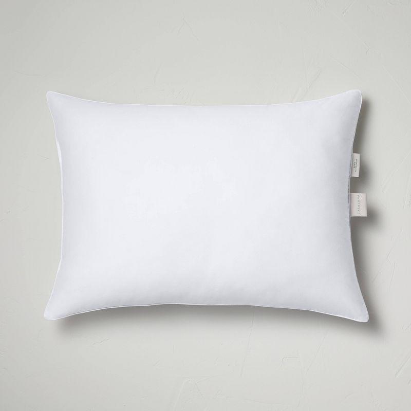 King Medium/Firm Machine Washable Medium Down Alternative Pillow - Casaluna™: Hypoallergenic, 300 Thread Count, Cotton Cover