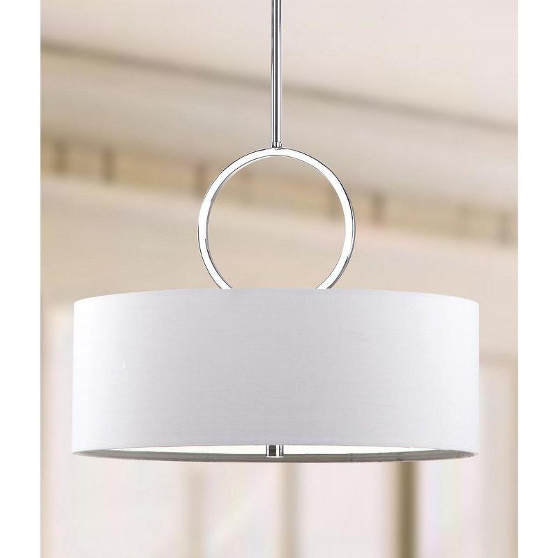 Debonair Drum Pendant Light - Chrome - Safavieh.