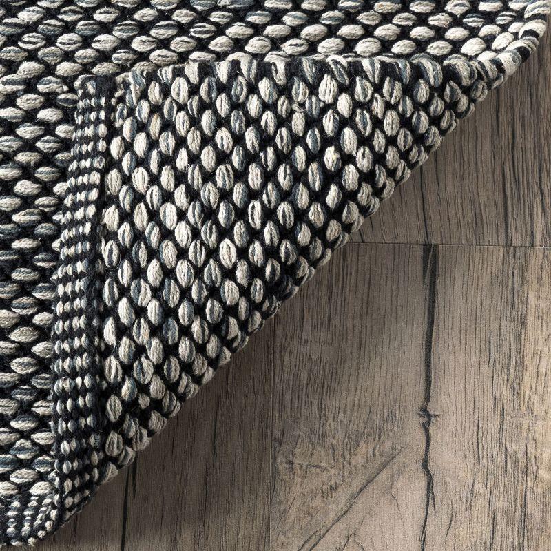 Nuloom Alessi Hand Woven Cotton Indoor Area Rug, 9' 6" x 13' 6", Gray