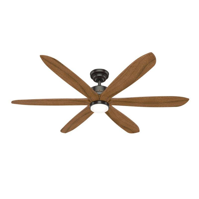 Rhinebeck Noble Bronze 58" LED Ceiling Fan with Remote and Reversible Blades