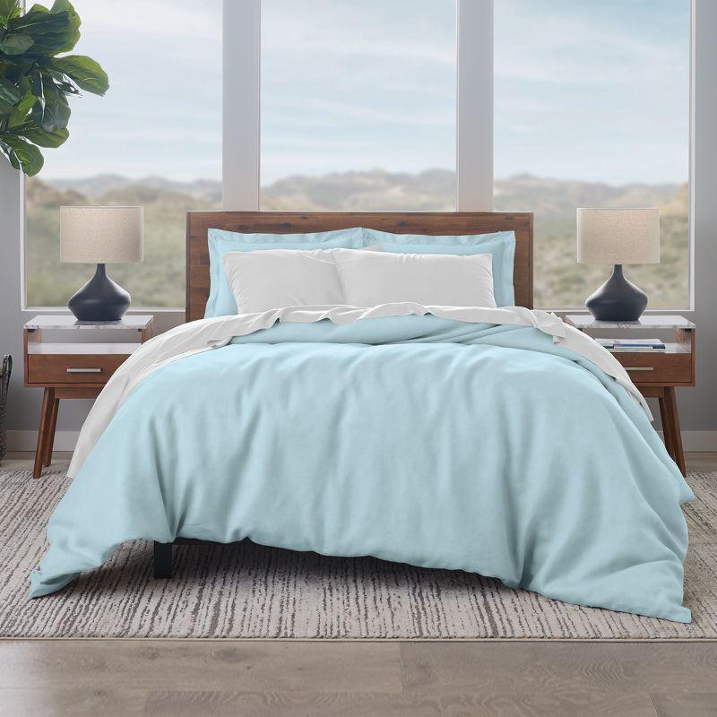 EJ Classic Premium 100% Cotton Duvet Cover Set, Breathable, Crisp, and Cool