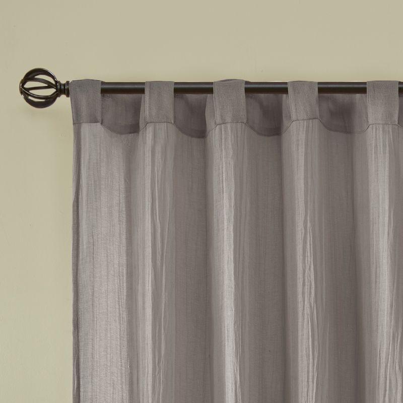 Madison Park Harper Solid Crushed Curtain Panel Pair (Set of 2)
