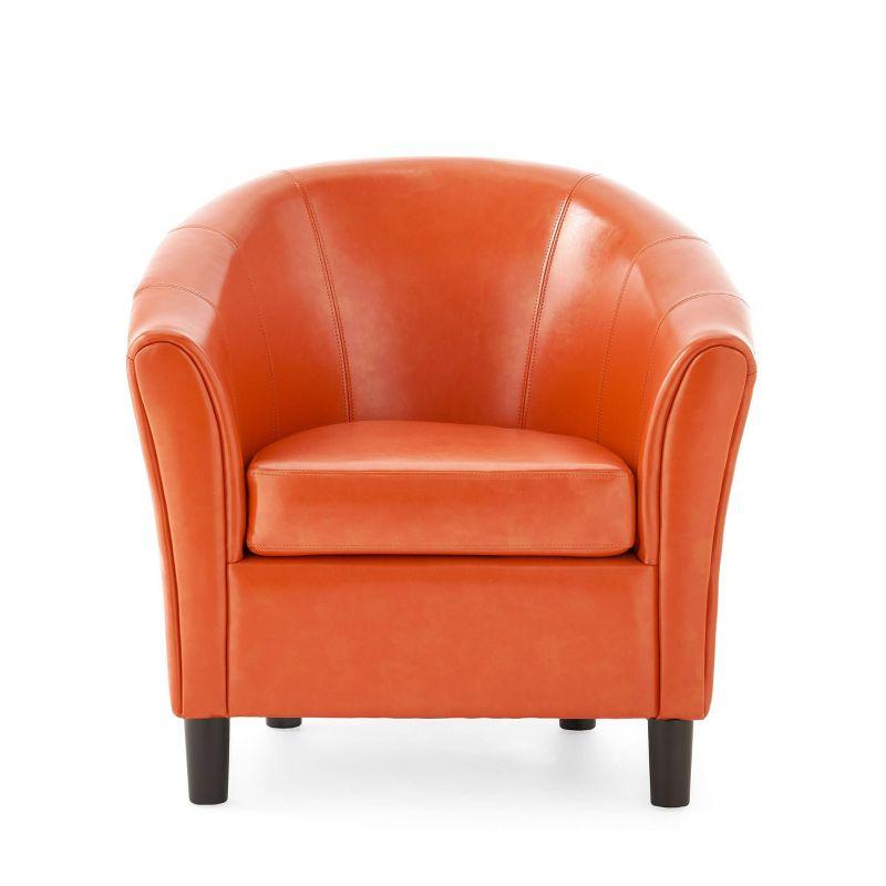 Napoli Club Chair Orange - Christopher Knight Home