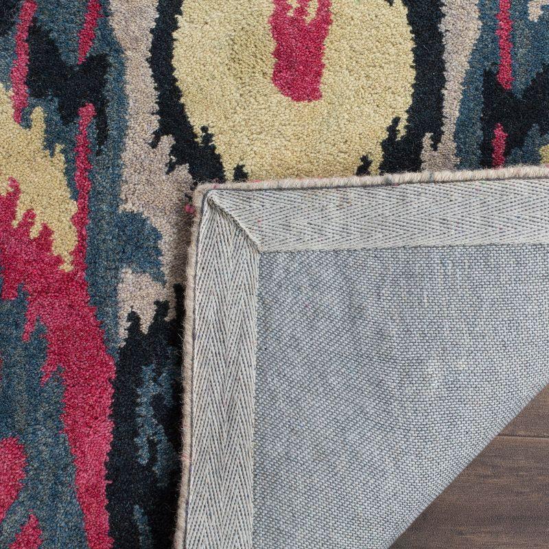 Ikat IKT466 Hand Tufted Accent Rug - Beige/Blue - 2'x3' - Safavieh