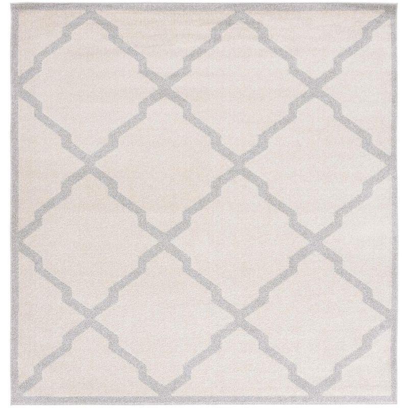 Amherst AMT421 Power Loomed Indoor Area Rug - Beige/Light Grey - 7'x7' - Safavieh