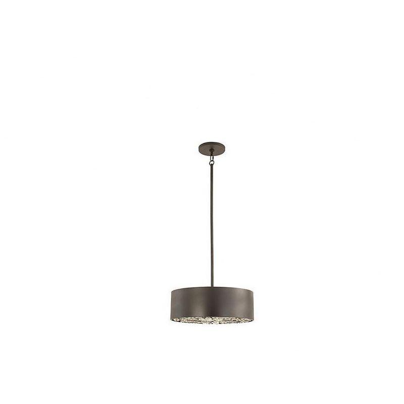 Azores 4-Light Convertible Semi-Flush Or Pendant In Black Cashmere