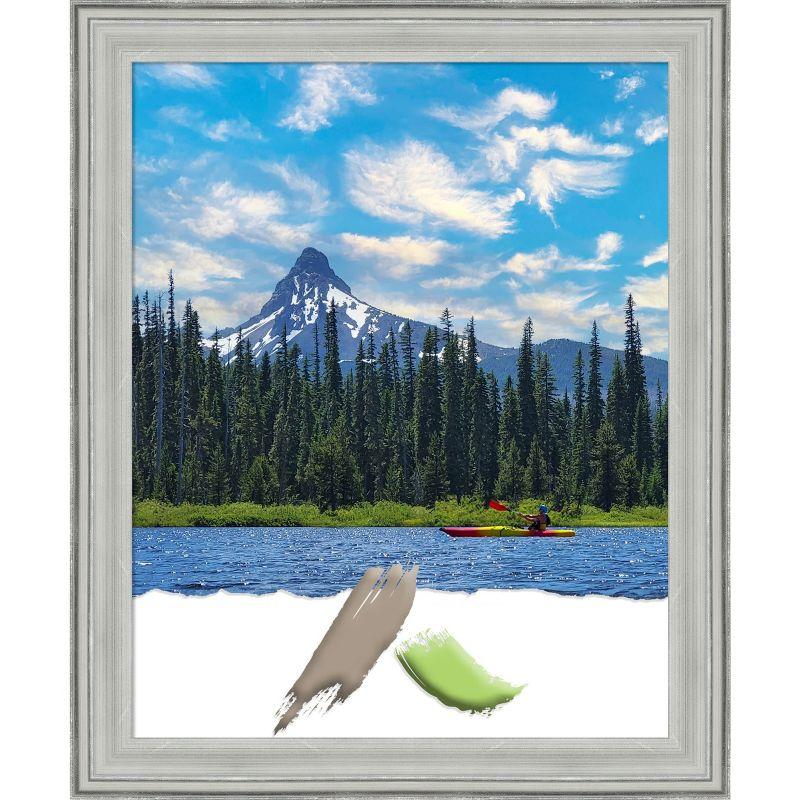 Amanti Art Bel Volto Silver Wood Picture Frame Opening Size 16x20 in.