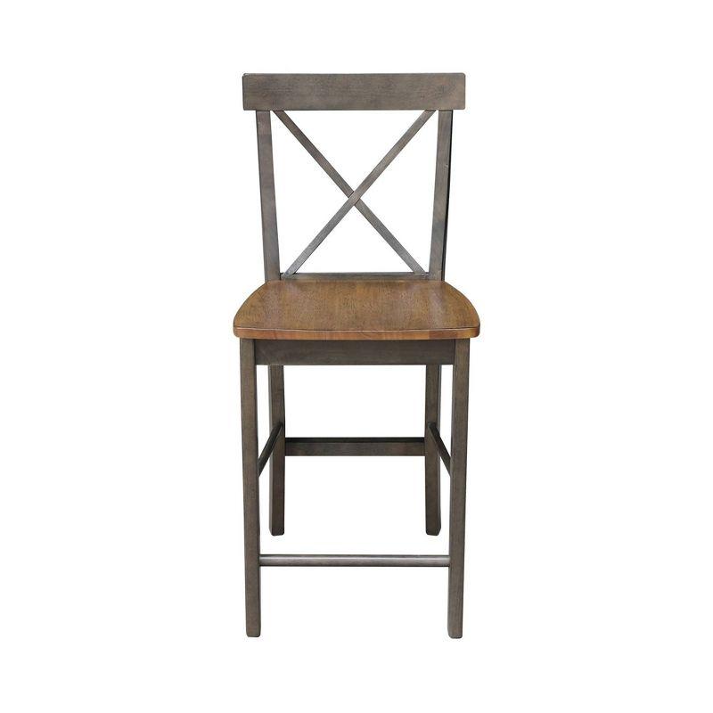 24" Martha X Back Counter Height Barstool - International Concepts