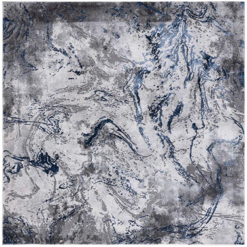 Craft CFT864 Loomed Indoor Area Rug - Grey/Blue - 6'7"x6'7" - Safavieh