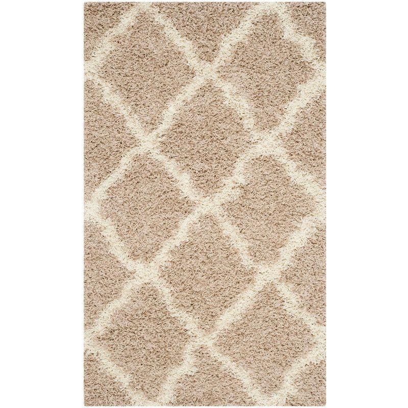 Dallas Shag SGD257 Power Loomed Indoor Accent Rug - Beige/Ivory - 3'x5' - Safavieh.