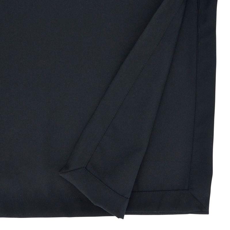 Saro Lifestyle Solid Color Everyday Tablecloth, Black, 65" x 104"