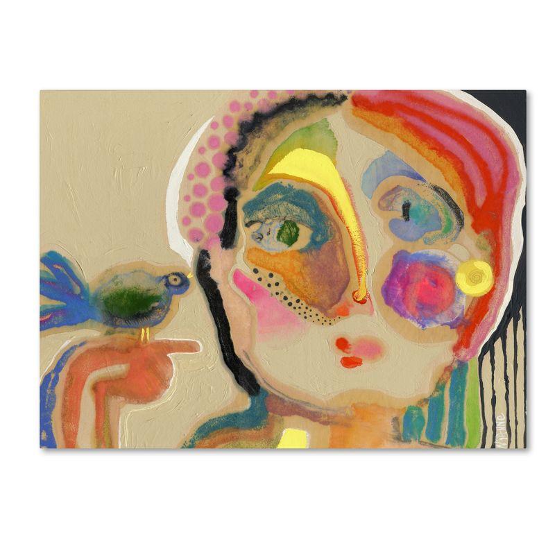 Trademark Fine Art - 14"x19" Wyanne 'The Talker' Canvas Art