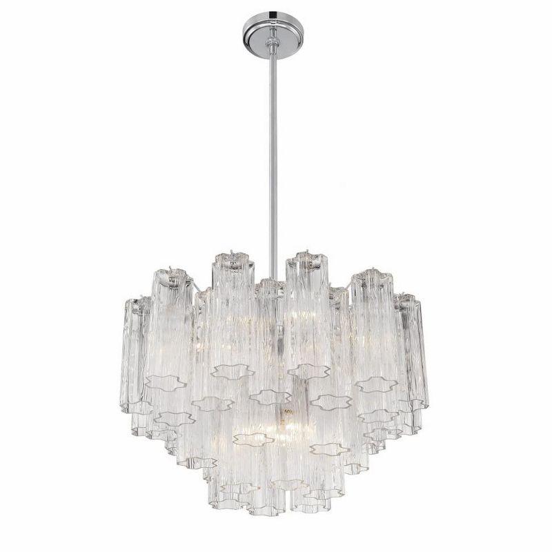 Crystorama Lighting Addis 9 - Light Chandelier in  Polished Chrome