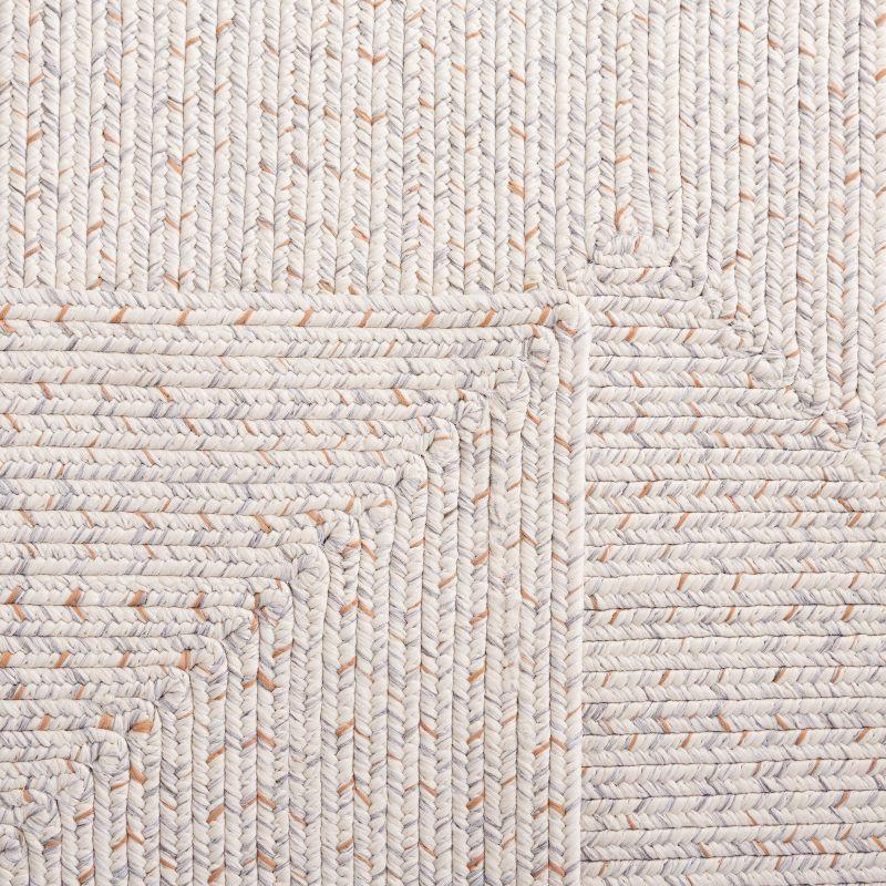 Braided BRA201 Hand Woven Indoor Machine Washable Area Rug - Ivory/Light Grey - 8'x10' - Safavieh