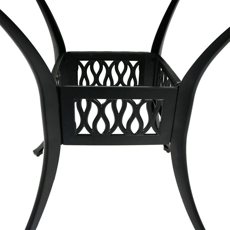 Square Iron Outdoor Dining Table