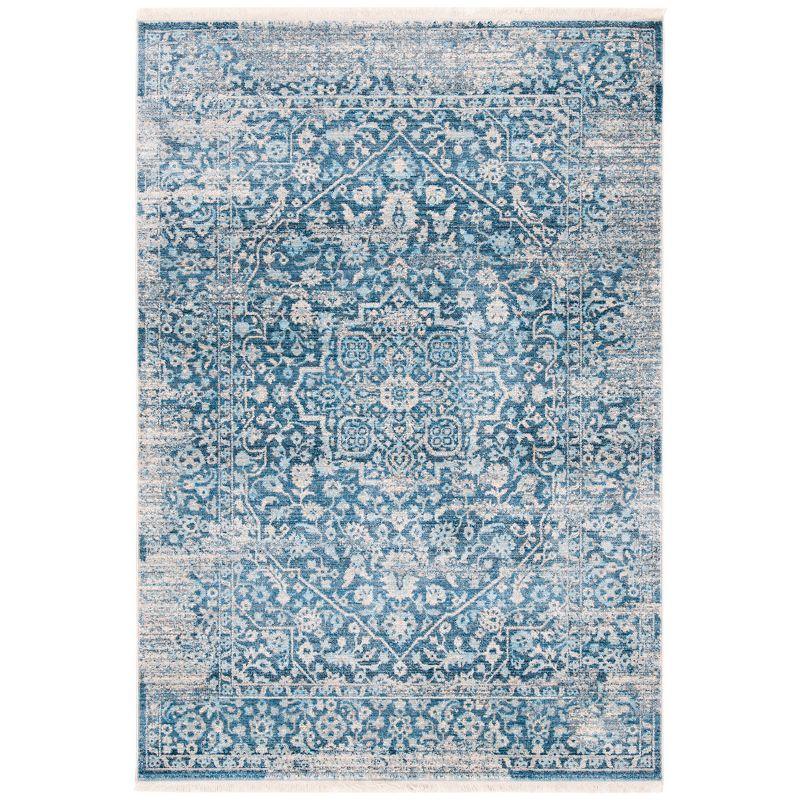 Vintage Persian VTP484 Power Loomed Indoor Accent Rug - Blue/Ivory - 2'6"x4' - Safavieh
