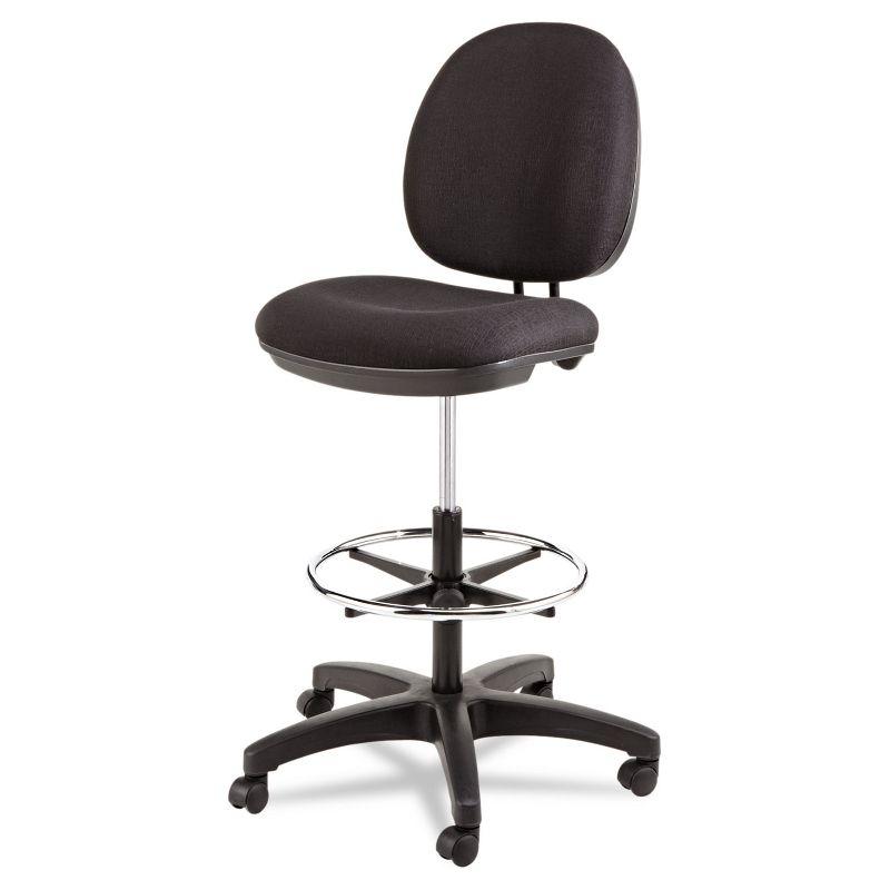 Alera Interval Series Swivel Task Stool 100% Acrylic Black IN4611