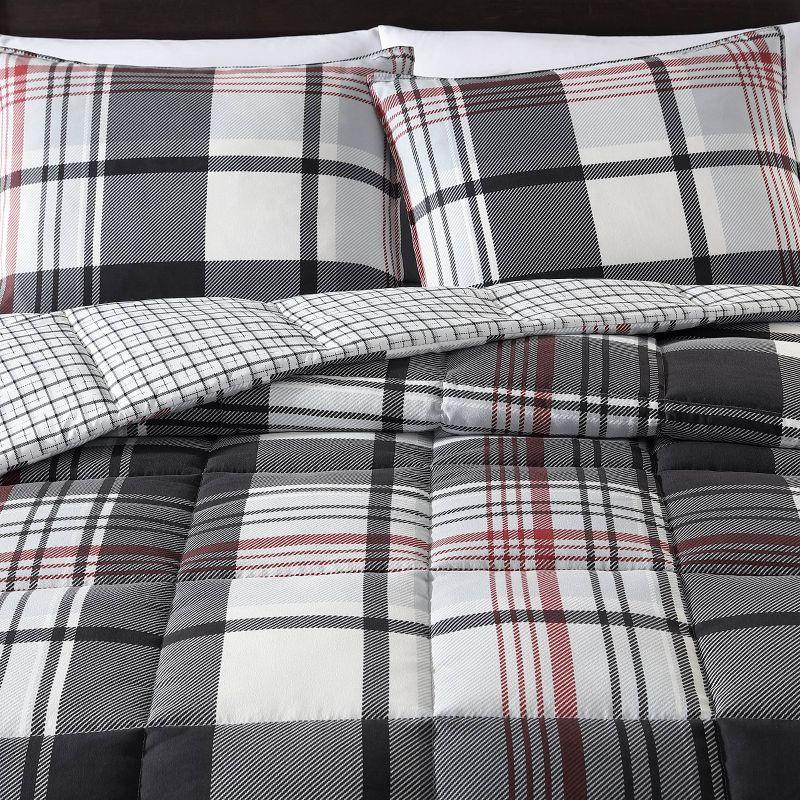 Eddie Bauer Normandy Plaid Duvet Set Black