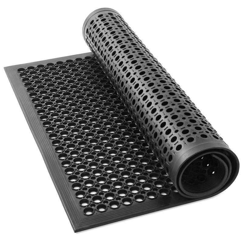 Anti-Fatigue Restaurant Floor Mat, Non-Slip Rubber Drainage Mat