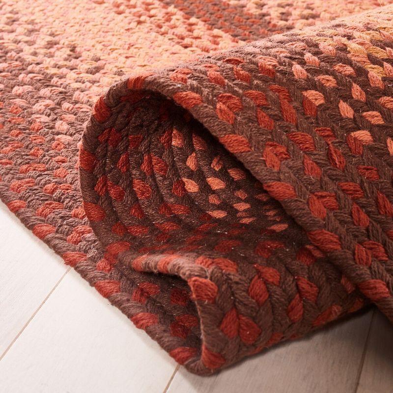 Braided BRD651 Flat Weave Indoor Area Rug - Orange/Rust - 8'x10' - Safavieh