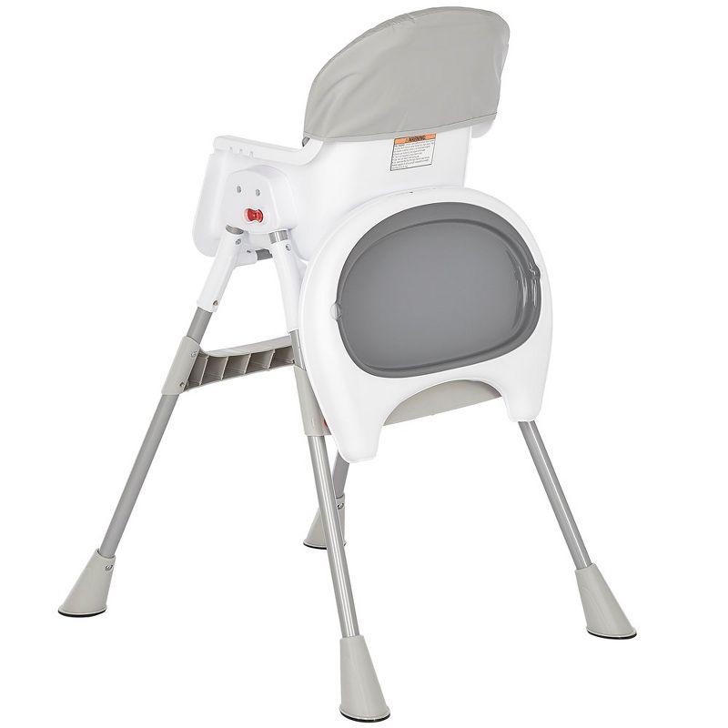 Dream On Me Portable 2-In-1 Table Talk High Chair - Convertible Compact and Lightweight, Grey