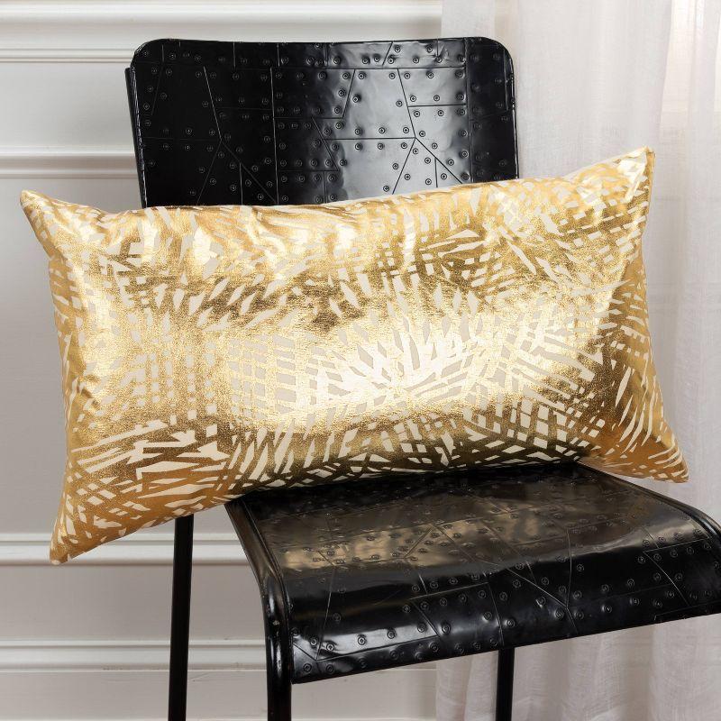 Abstract Cotton Throw Pillow