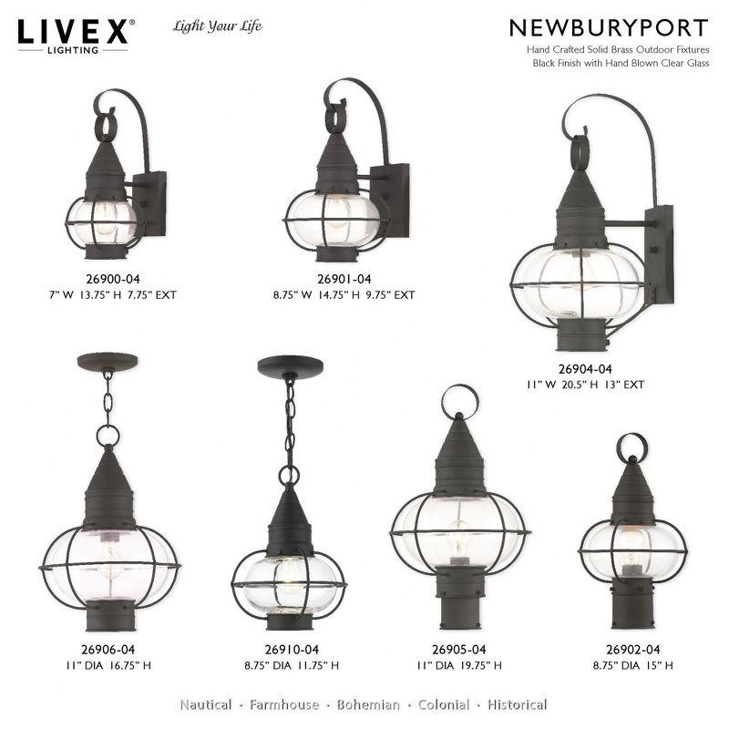 Livex Lighting Newburyport 1 - Light Pendant in  Black