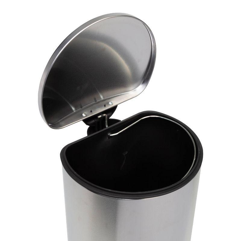 Honey-Can-Do 30L Semi Round Step Trash Can