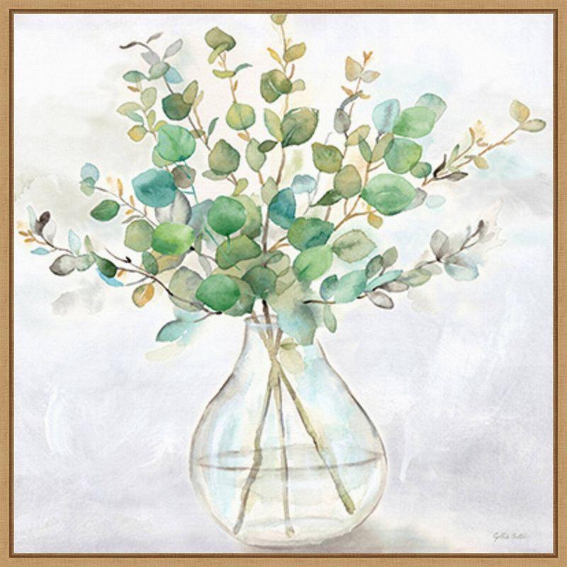 Amanti Art Eucalyptus Vase II by Cynthia Coulter Framed Wall Art Print