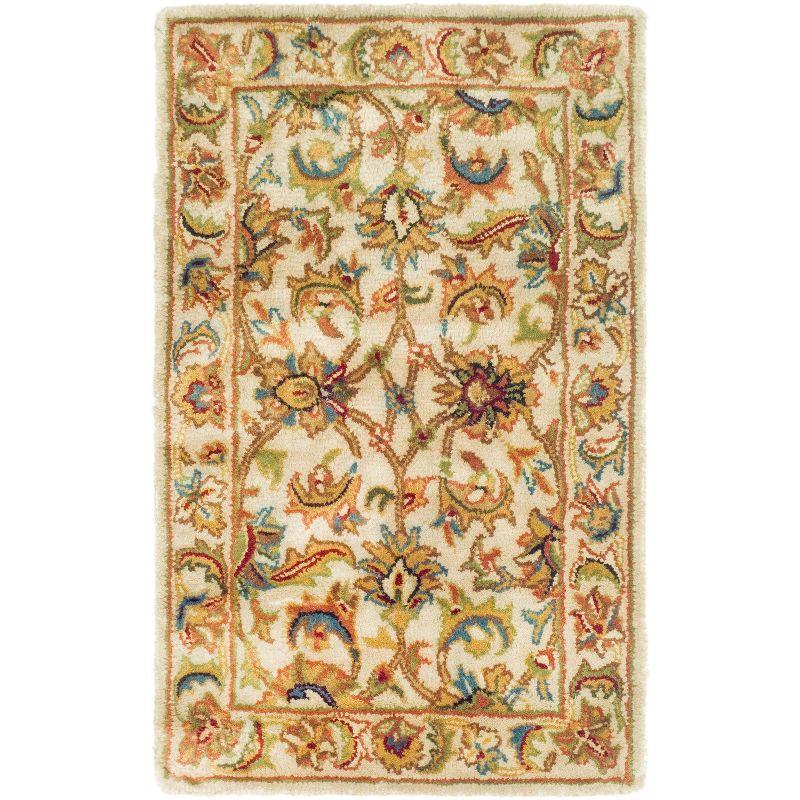 Classic CL758 Hand Tufted Accent Rug - Ivory/Ivory - 2'x3' - Safavieh.