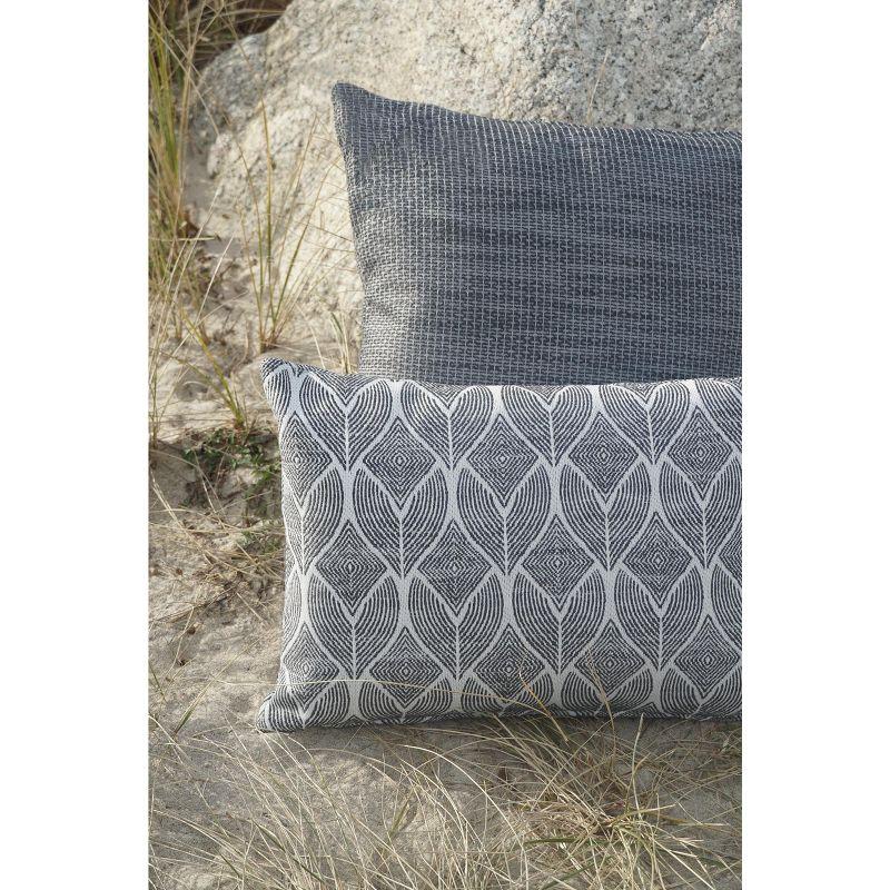 Cool Tropics Black Indoor Outdoor Pillow