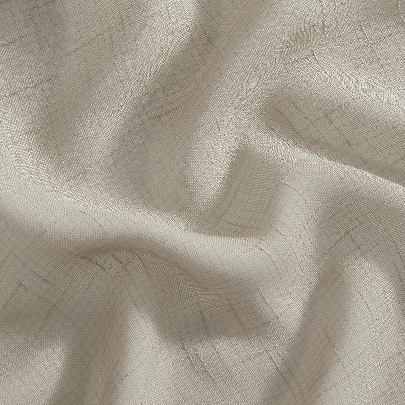 Carmen Sheer Extra Wide Indoor/Outdoor Single Window Curtain for Patio, Porch, Cabana - 114x84 - Natural - Elrene Home Fashions