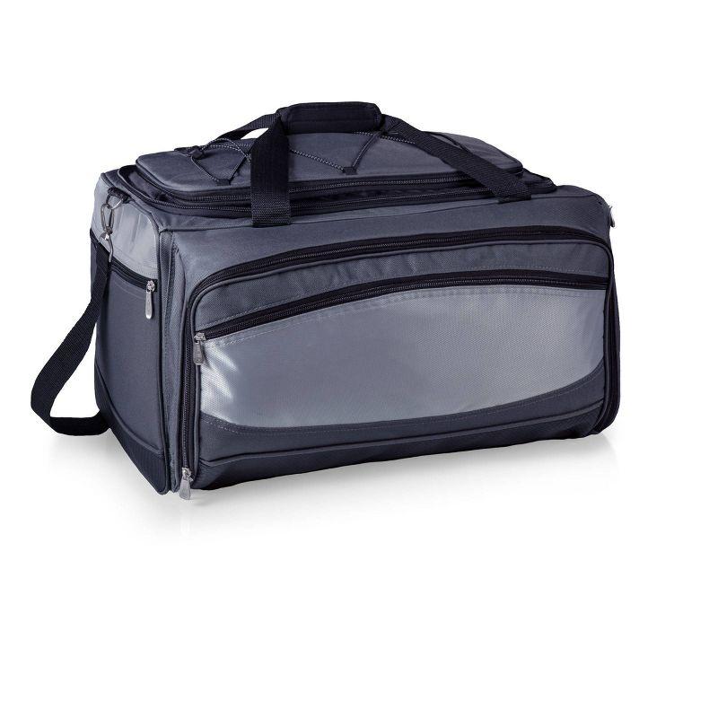 Arlmont & Co. Buccaneer Portable Charcoal Grill & Cooler Tote, Take Anywhere BBQ Grill with BBQ Accessories and Cooler Bag, Barbecues Grill for Outdoor Cooking