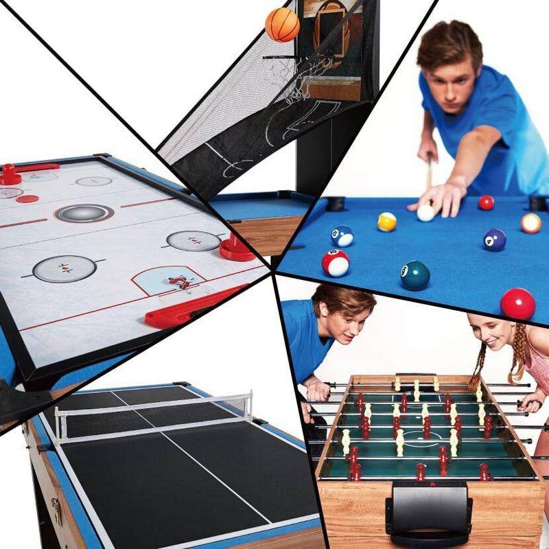 MD Sports 48" 5-in-1 Combo Game Table with Basketball